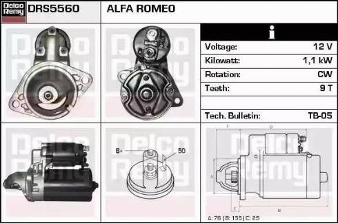 Remy DRS5560 - Стартер autodnr.net