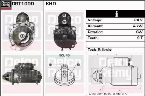 Remy DRT1000 - Стартер autocars.com.ua