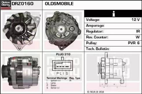 Remy DRZ0160 - Генератор autocars.com.ua