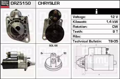 Remy DRZ5150 - Стартер avtokuzovplus.com.ua