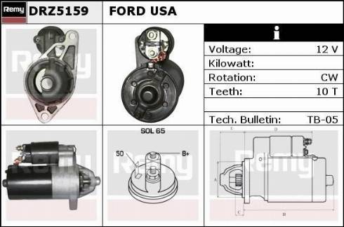 Remy DRZ5159 - Стартер autocars.com.ua