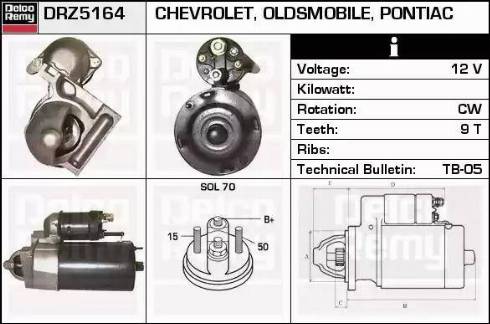 Remy DRZ5164 - Стартер autocars.com.ua