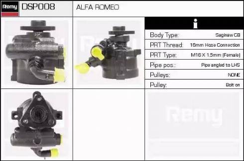 Remy DSP008 - Гидравлический насос, рулевое управление, ГУР autodnr.net