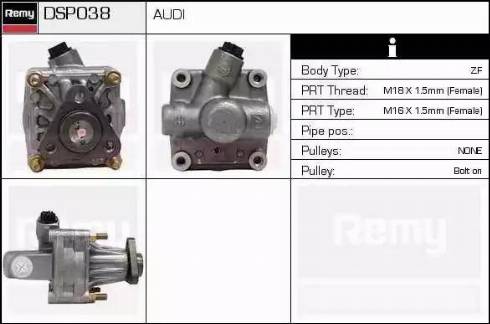 Remy DSP038 - Гидравлический насос, рулевое управление, ГУР avtokuzovplus.com.ua