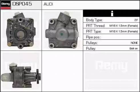 Remy DSP045 - Гидравлический насос, рулевое управление, ГУР avtokuzovplus.com.ua