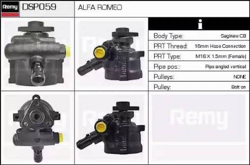 Remy DSP059 - Гидравлический насос, рулевое управление, ГУР autodnr.net