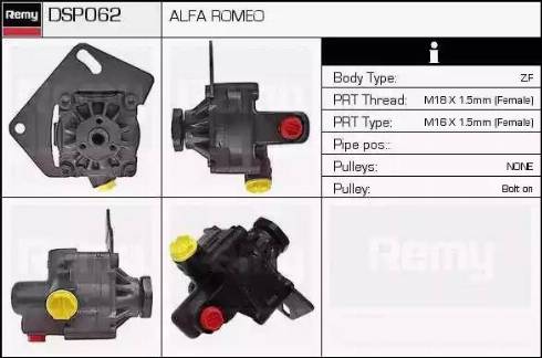 Remy DSP062 - Гидравлический насос, рулевое управление, ГУР avtokuzovplus.com.ua