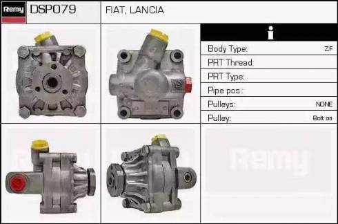 Remy DSP079 - Гідравлічний насос, рульове управління, ГУР autocars.com.ua