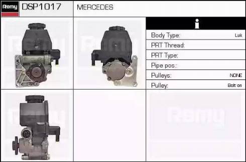 Remy DSP1017 - Гідравлічний насос, рульове управління, ГУР autocars.com.ua