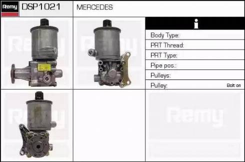 Remy DSP1021 - Гідравлічний насос, рульове управління, ГУР autocars.com.ua