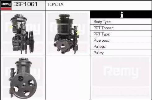 Remy DSP1061 - Гідравлічний насос, рульове управління, ГУР autocars.com.ua