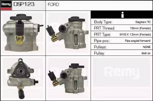 Remy DSP123 - Гидравлический насос, рулевое управление, ГУР avtokuzovplus.com.ua