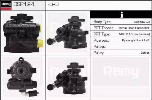 Remy DSP124 - Гидравлический насос, рулевое управление, ГУР avtokuzovplus.com.ua