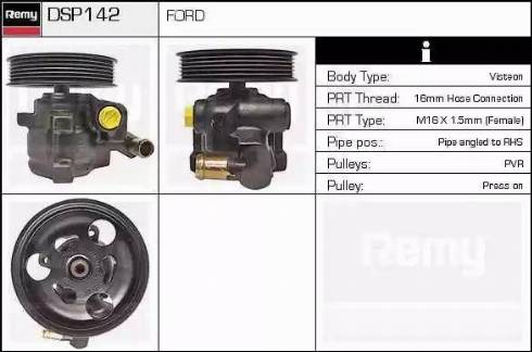 Remy DSP142 - Гідравлічний насос, рульове управління, ГУР autocars.com.ua