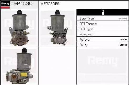 Remy DSP1580 - Гідравлічний насос, рульове управління, ГУР autocars.com.ua