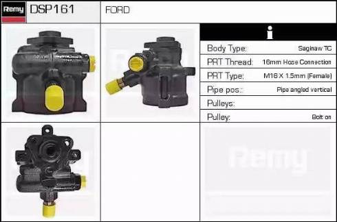 Remy DSP161 - Гідравлічний насос, рульове управління, ГУР autocars.com.ua