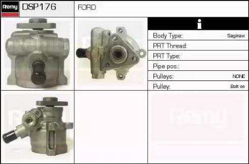 Remy DSP176 - Гідравлічний насос, рульове управління, ГУР autocars.com.ua