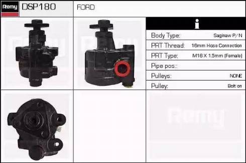 Remy DSP180 - Гидравлический насос, рулевое управление, ГУР avtokuzovplus.com.ua