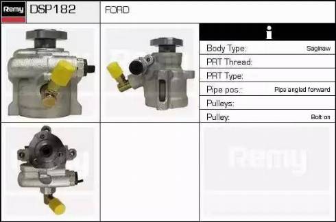 Remy DSP182 - Гідравлічний насос, рульове управління, ГУР autocars.com.ua