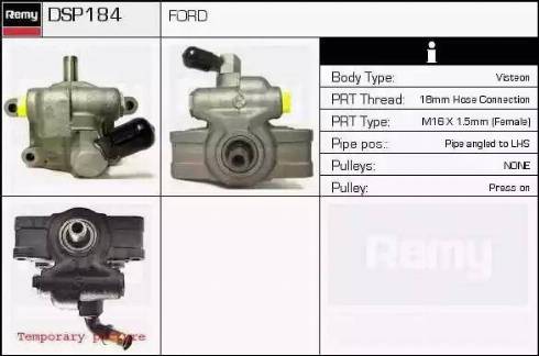 Remy DSP184 - Гидравлический насос, рулевое управление, ГУР avtokuzovplus.com.ua