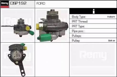 Remy DSP192 - Гідравлічний насос, рульове управління, ГУР autocars.com.ua