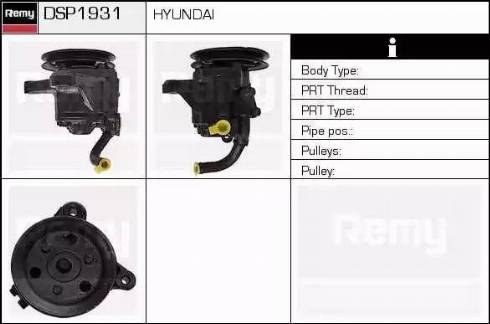 Remy DSP1931 - Гідравлічний насос, рульове управління, ГУР autocars.com.ua