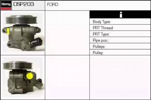 Remy DSP203 - Гідравлічний насос, рульове управління, ГУР autocars.com.ua