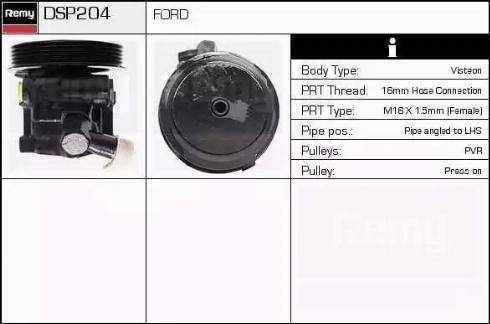 Remy DSP204 - Гідравлічний насос, рульове управління, ГУР autocars.com.ua