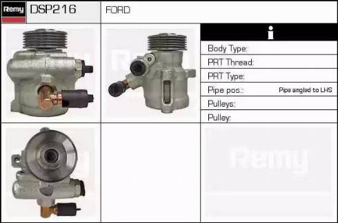 Remy DSP216 - Гідравлічний насос, рульове управління, ГУР autocars.com.ua