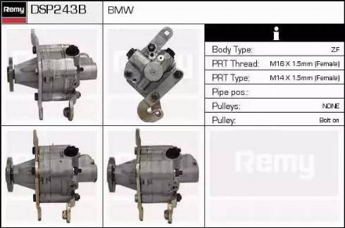 Remy DSP243B - Гідравлічний насос, рульове управління, ГУР autocars.com.ua