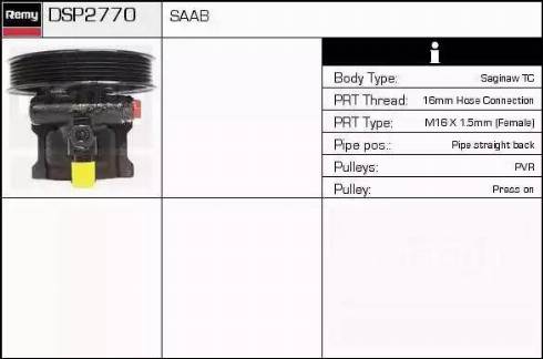 Remy DSP2770 - Гидравлический насос, рулевое управление, ГУР autodnr.net