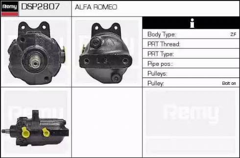 Remy DSP2807 - Гідравлічний насос, рульове управління, ГУР autocars.com.ua