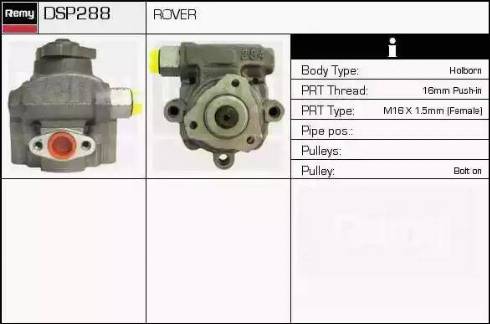 Remy DSP288 - Гідравлічний насос, рульове управління, ГУР autocars.com.ua