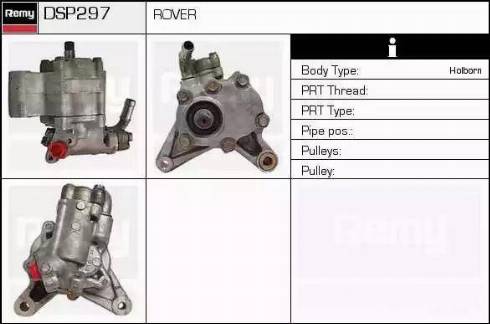 Remy DSP297 - Гідравлічний насос, рульове управління, ГУР autocars.com.ua