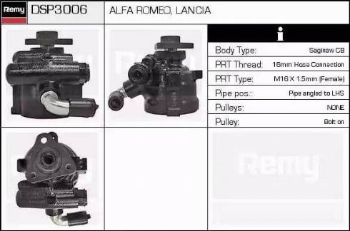 Remy DSP3006 - Гідравлічний насос, рульове управління, ГУР autocars.com.ua