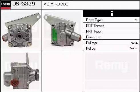 Remy DSP3339 - Гідравлічний насос, рульове управління, ГУР autocars.com.ua