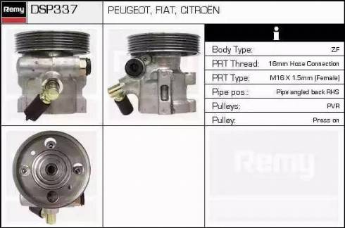 Remy DSP337 - Гидравлический насос, рулевое управление, ГУР autodnr.net