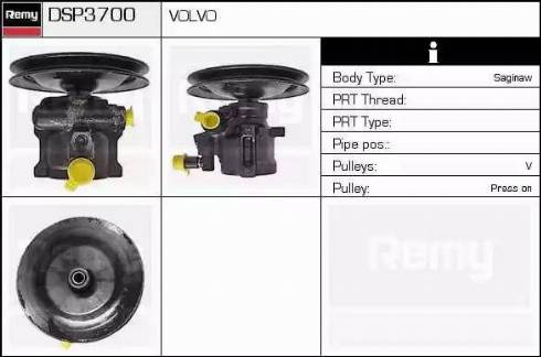 Remy DSP3700 - Гидравлический насос, рулевое управление, ГУР avtokuzovplus.com.ua