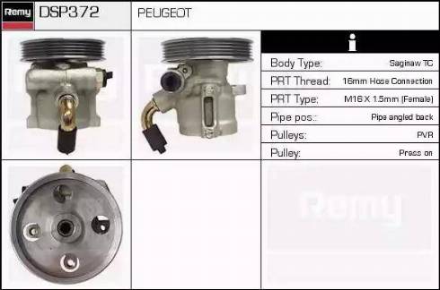 Remy DSP372 - Гидравлический насос, рулевое управление, ГУР avtokuzovplus.com.ua