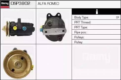 Remy DSP3802 - Гідравлічний насос, рульове управління, ГУР autocars.com.ua