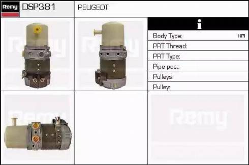 Remy DSP381 - Гідравлічний насос, рульове управління, ГУР autocars.com.ua