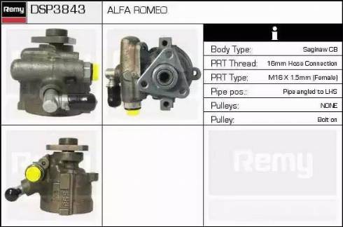 Remy DSP3843 - Гидравлический насос, рулевое управление, ГУР avtokuzovplus.com.ua