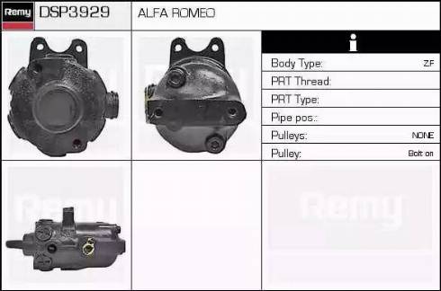 Remy DSP3929 - Гідравлічний насос, рульове управління, ГУР autocars.com.ua