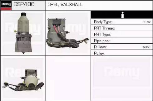 Remy DSP406 - Гідравлічний насос, рульове управління, ГУР autocars.com.ua