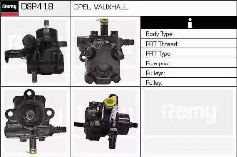 Remy DSP418 - Гідравлічний насос, рульове управління, ГУР autocars.com.ua