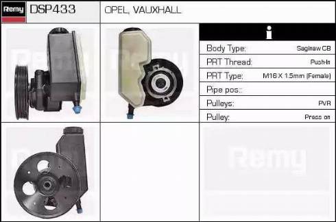 Remy DSP433 - Гидравлический насос, рулевое управление, ГУР autodnr.net