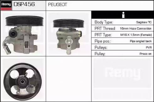 Remy DSP456 - Гідравлічний насос, рульове управління, ГУР autocars.com.ua