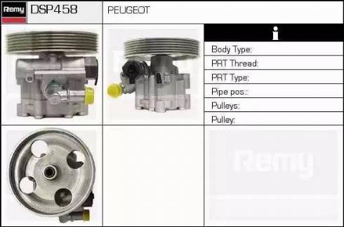 Remy DSP458 - Гідравлічний насос, рульове управління, ГУР autocars.com.ua