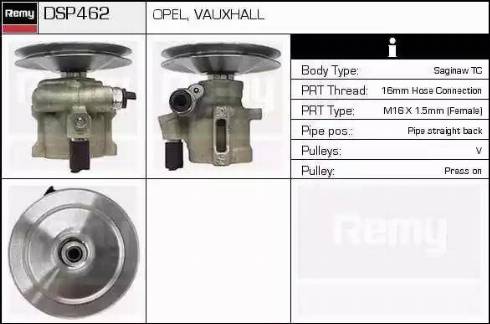 Remy DSP462 - Гидравлический насос, рулевое управление, ГУР avtokuzovplus.com.ua