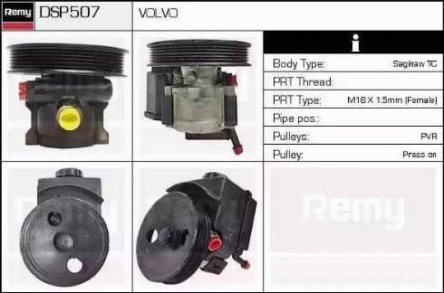 Remy DSP507 - Гідравлічний насос, рульове управління, ГУР autocars.com.ua